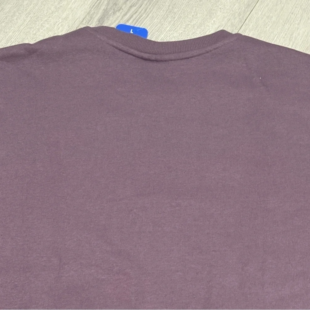 FILA Plum Crewneck Pullover with Embroidered Logo